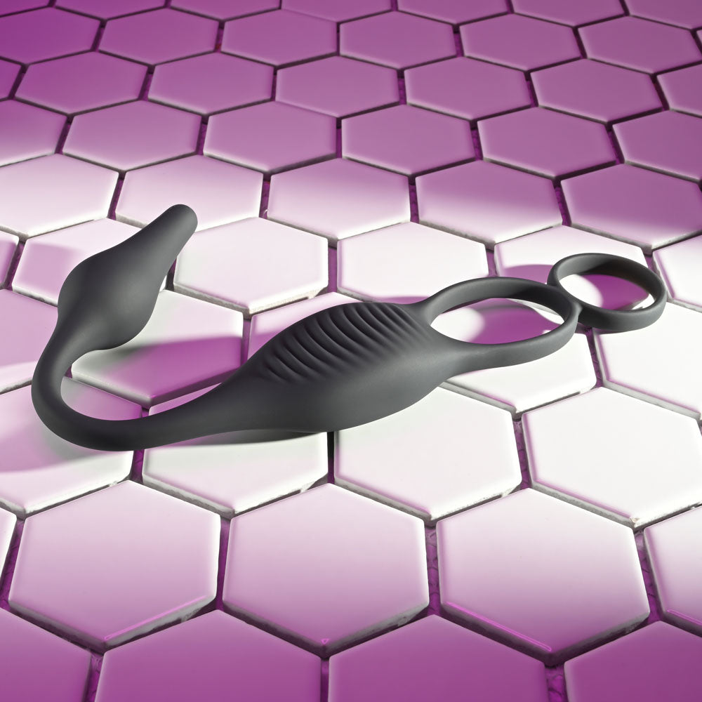 Zero Tolerance PLUG & TUG Vibrating Anal Plug with Cock Ring