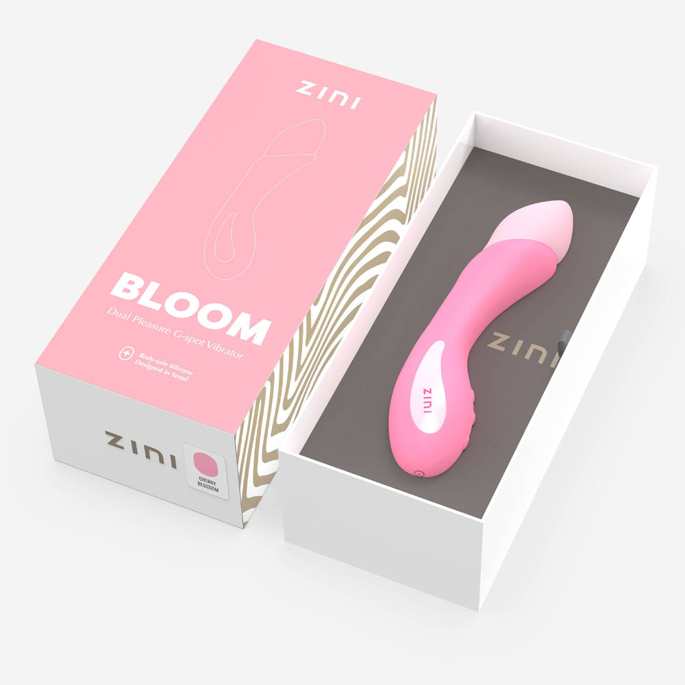Zini Bloom Dual Pleasure G-Spot Vibrator - Pink