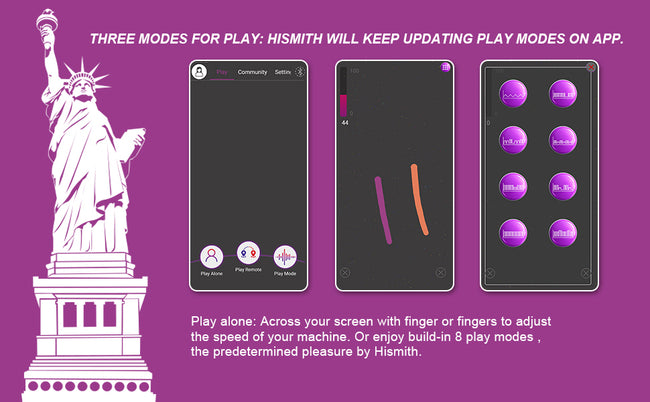 Hismith HS06 Sex machine MONSTER PACKAGE with App, Remote & 3 BIG dildos