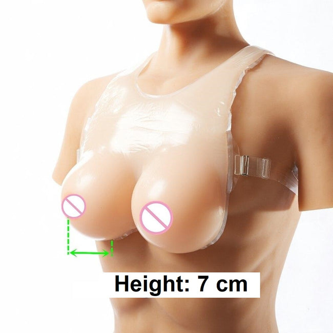 Bib style breast vest cup size E