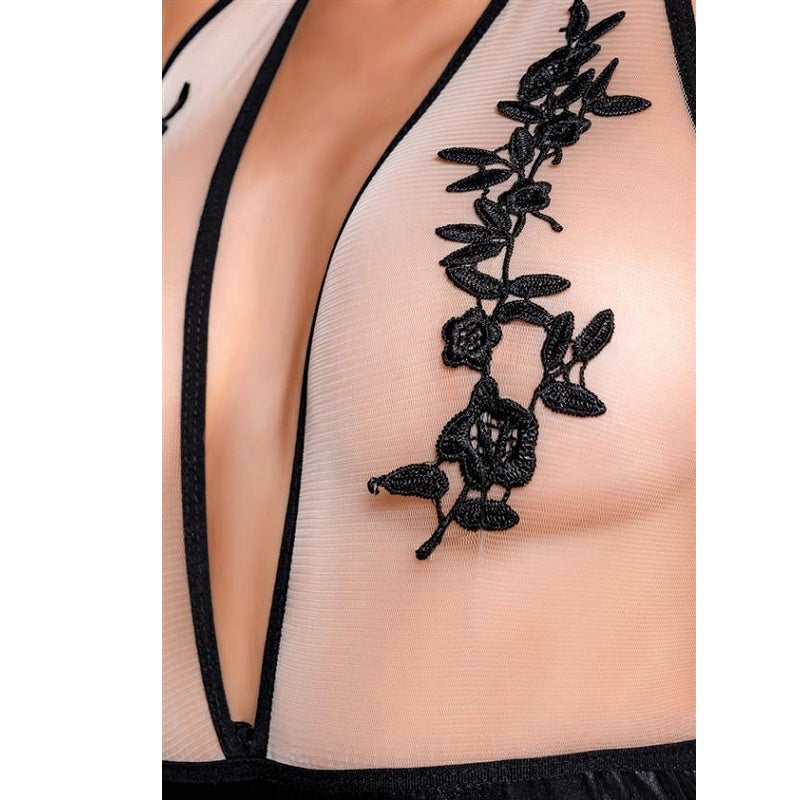 Glossy Wetlook Bodysuit Kiara - XL