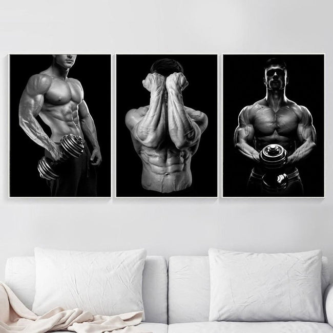 Sexy fitness photography printed on canvas. Choose from 5 images.