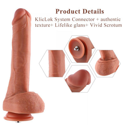 Hismith HSA43 Large Slim Dildo - for Anal and Vaginal 25.5cm