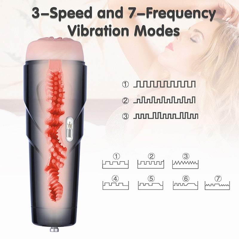 Hismith HSA75 Vibrating Pussy Sleeve Male Masturbator