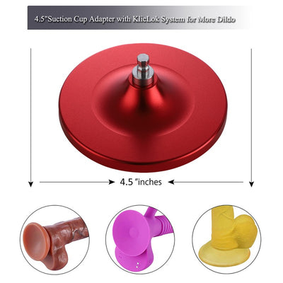 Hismith Accessory HSC32 suction cup dildo adaptor LARGE Red