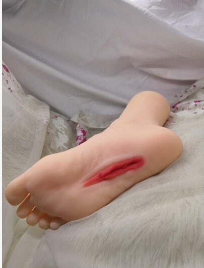 Foot fetish male masturbation device - female foot.