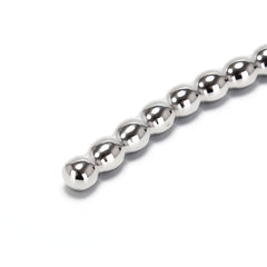 Stainless steel urethral sounds. Curved ends.