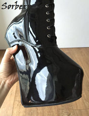 Sorbern 85cm long extreme high heelless boots for pony play & BDSM