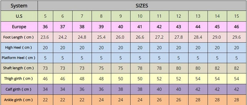 Sorbern 85cm long extreme high heelless boots for pony play & BDSM