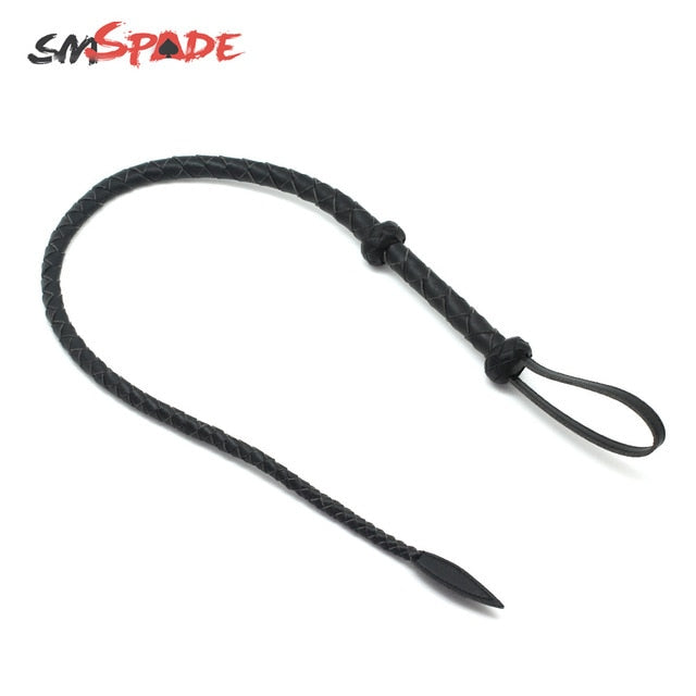 Leather whip 95cm microfiber leather by SM Spade