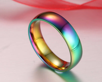 Ring LGBT Pride Unisex rainbow ring - 9 sizes