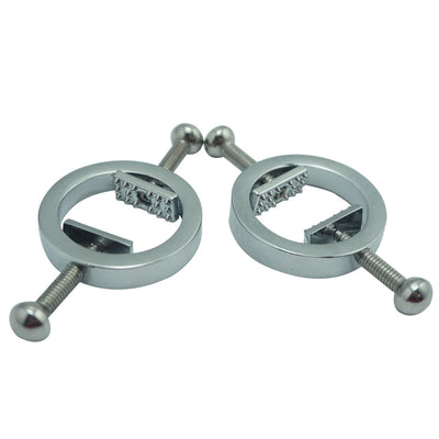 Nipple clamps in stainless steel adjustable
