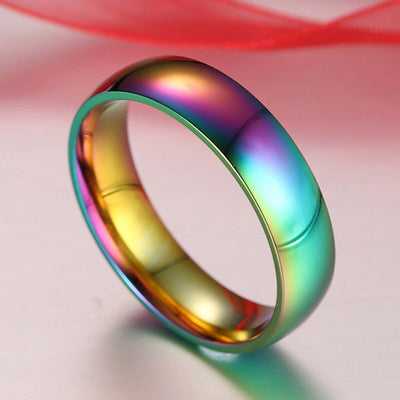 Ring LGBT Pride Unisex rainbow ring - 9 sizes