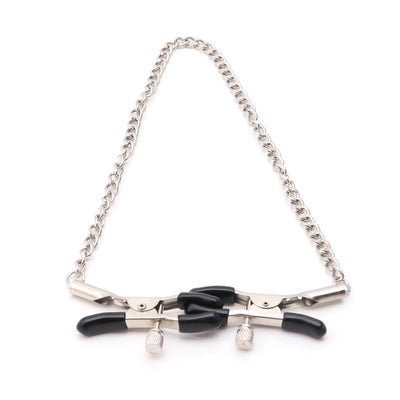 Nipple clamps adjustable with chain