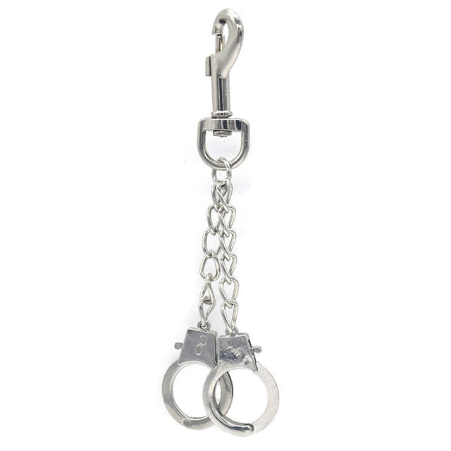 Handcuffs fashion accessory. Novelty size in various designs