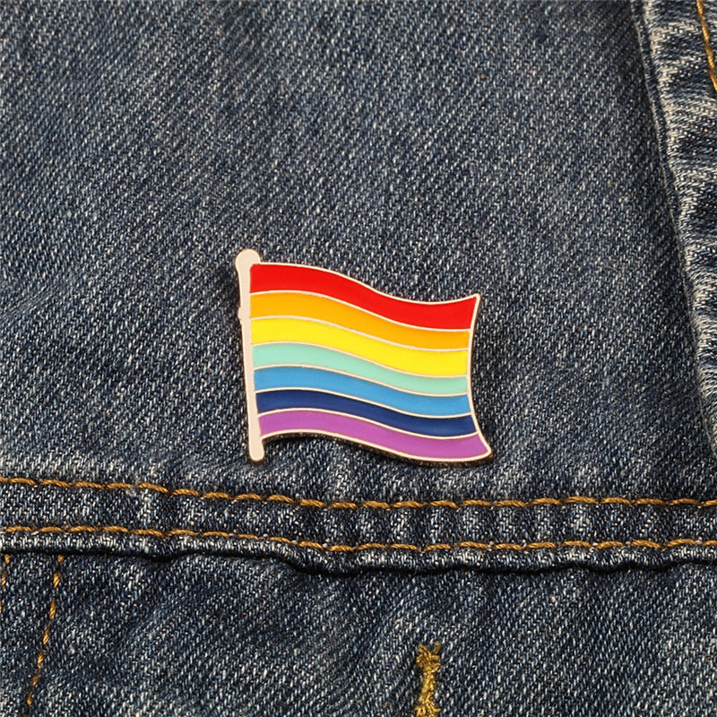 LGBT Pride lapel badges - 7 assorted styles