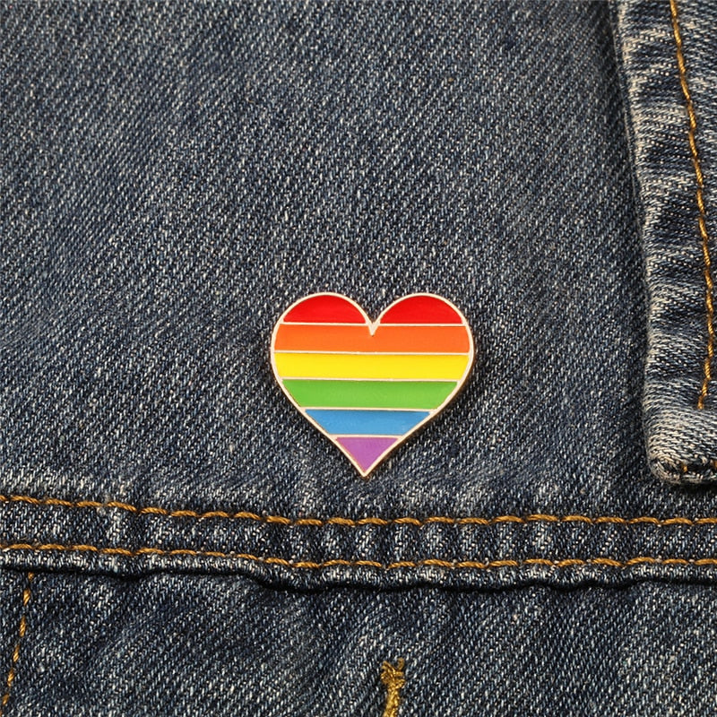 LGBT Pride lapel badges - 7 assorted styles