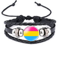 Bracelet LGBT Pride Unisex in braided leather - 9 variants