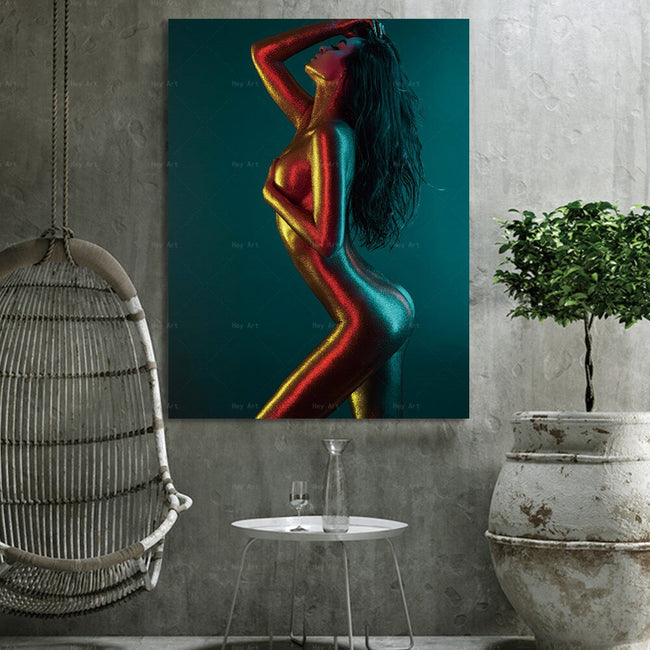 Sultry Latina. Portrait printed to canvas 4 in a series of 5