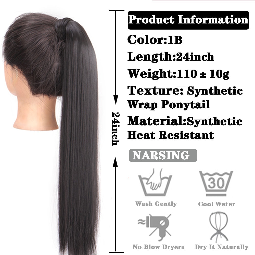 Ponytail Hair Extension 60cm - 34 styles & colours