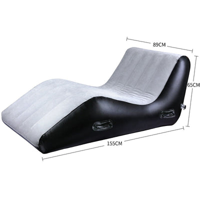 Toughage bed size inflatable contoured sex Sofa 155cm.