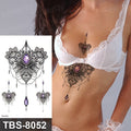 Temporary tattoos ALL BODY AREAS for Women 25 assorted designs