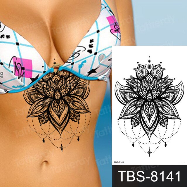 Temporary tattoos ALL BODY AREAS for Women 25 assorted designs