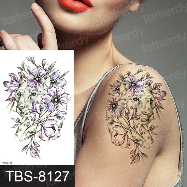 Temporary tattoos ALL BODY AREAS for Women 25 assorted designs
