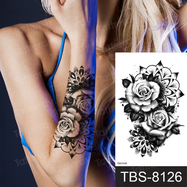 Temporary tattoos ALL BODY AREAS for Women 25 assorted designs