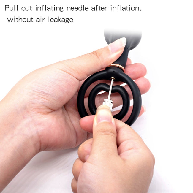 Inflatable anal plugs for prostate massage & prostate milking