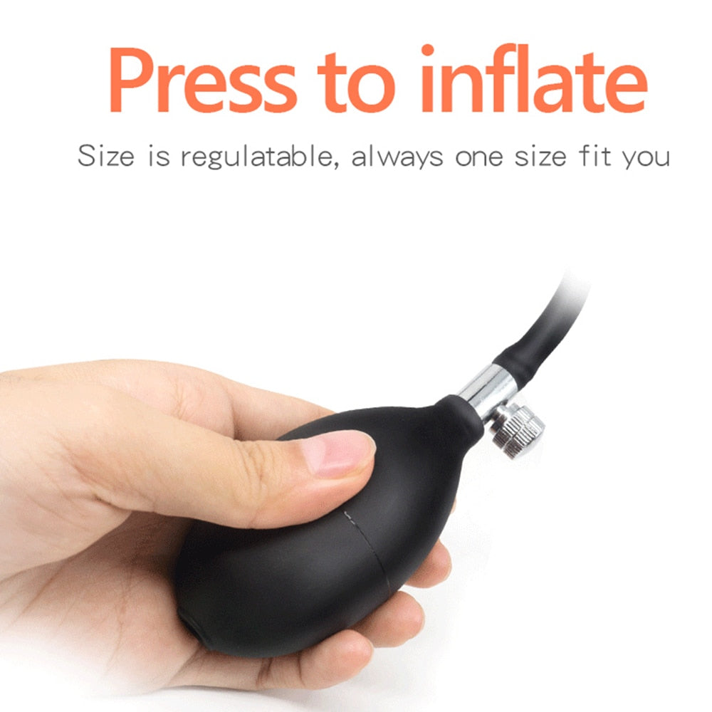 Inflatable anal plugs for prostate massage & prostate milking