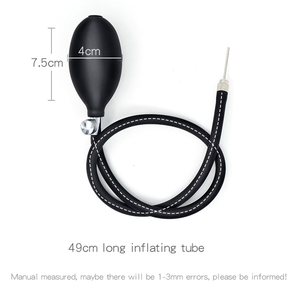 Inflatable anal plugs for prostate massage & prostate milking
