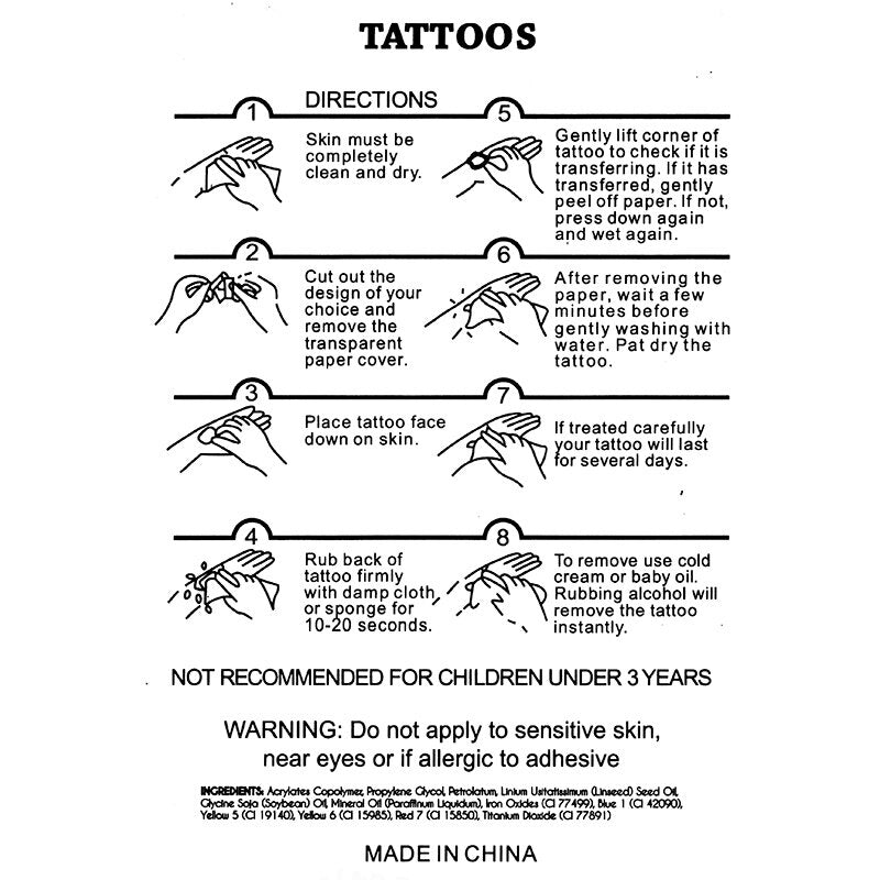 Temporary waterproof tattoos for BDSM Slaves "SLUT"  version 2