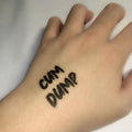 Temporary waterproof tattoos for BDSM slaves "Cum Dump" version 2