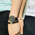 Bracelet LGBT Pride Unisex beaded bracelet Onyx black or Marble white