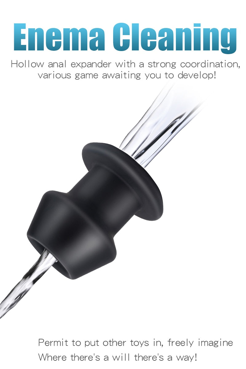 HUGE Hollow Anal Plugs for Anal Play in 3 Sizes