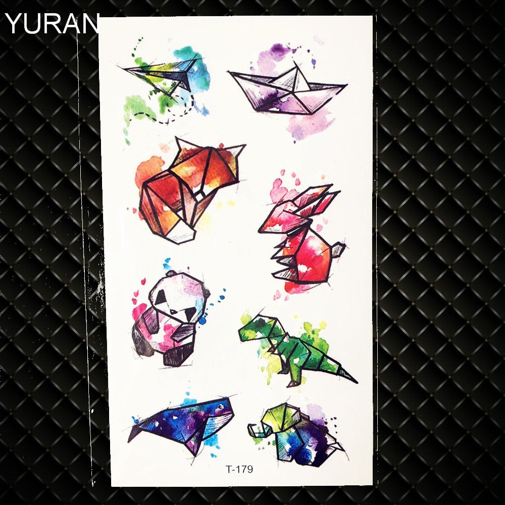 Temporary tattoos Women or Men SMALL assorted selection No. 2