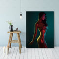 Sultry Latina. Portrait printed to canvas 2 in a series of 5