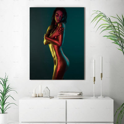 Sultry Latina. Portrait printed to canvas 1 in a series of 5