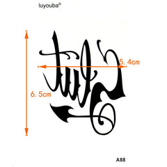 Temporary tattoos for women or men SLUT 1 pc.