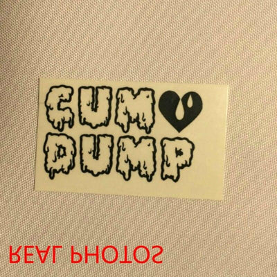 Temporary waterproof tattoos for BDSM slaves "Cum Dump"