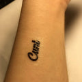 Temporary waterproof tattoos for BDSM slaves "Cunt"