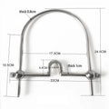 Stainless Steel Open Mouth Gag with Neck Collar