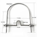Stainless Steel Open Mouth Gag with Neck Collar