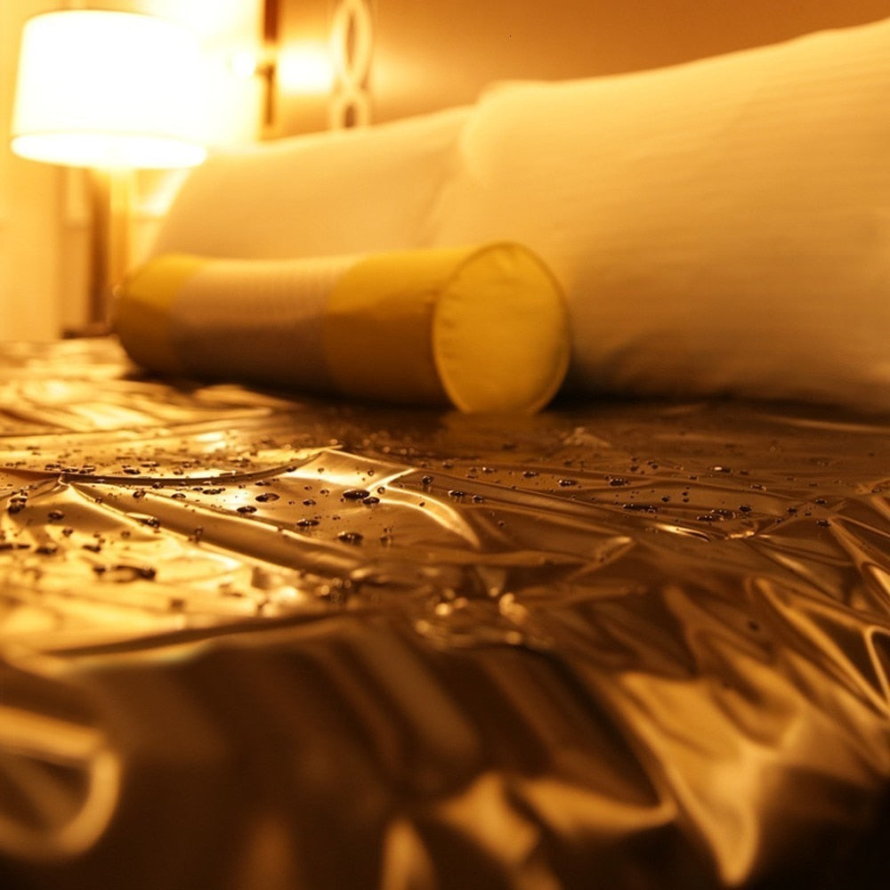 Waterproof PVC sheet & 2 pillow set - 3 sizes