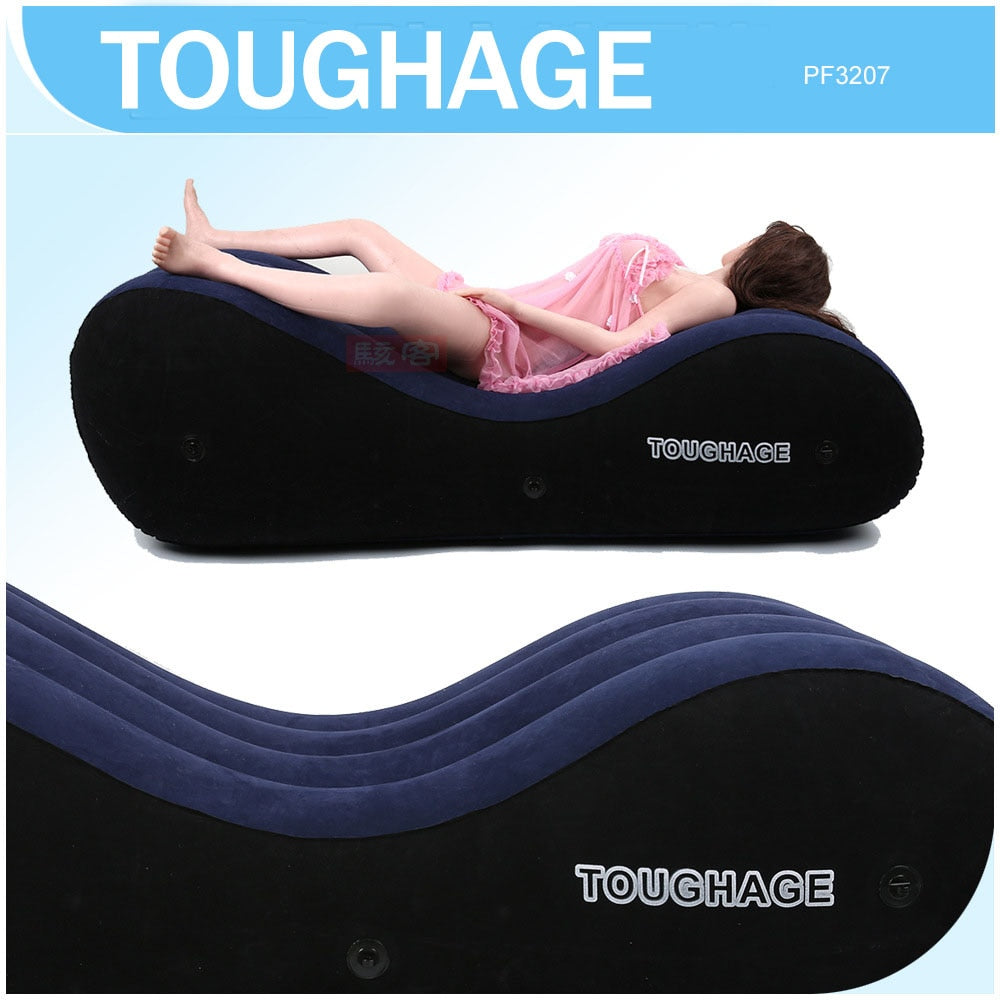 Large 150cm S-shaped inflatable sofa for multiple sex positions