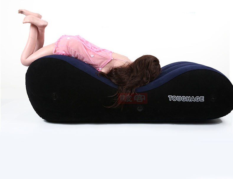 Large 150cm S-shaped inflatable sofa for multiple sex positions