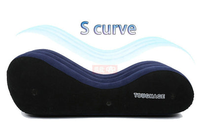 Large 150cm S-shaped inflatable sofa for multiple sex positions