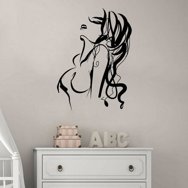 Wall silhouette sticker made of PVC. Image 29