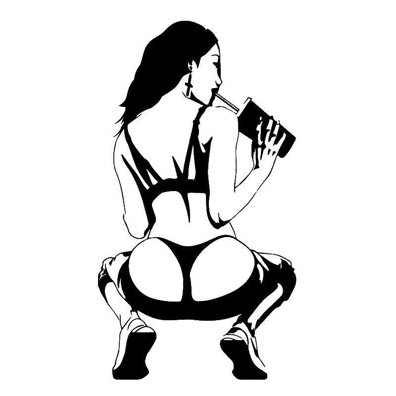 Wall silhouette sticker made of PVC. Image 5